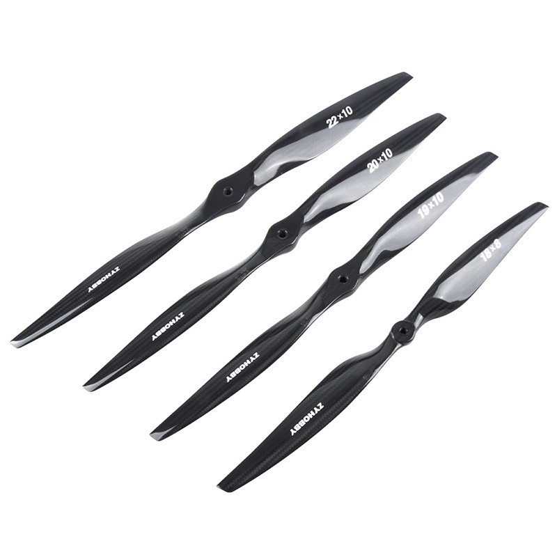 Electric Carbon Fiber Propeller 3K Pattern RC Model Airplane Props 1808 1810 1910 2010 2210 Zyhobby - Image 5