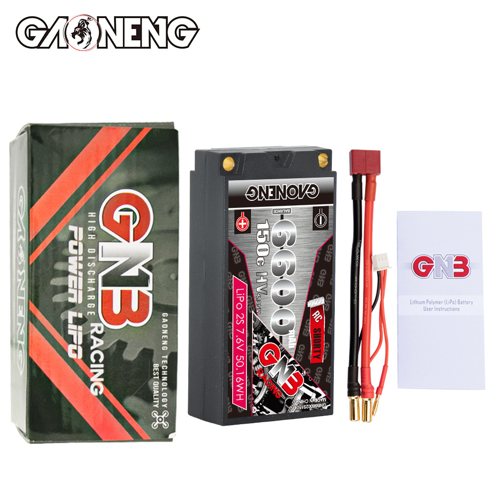 GNB High Energy 6600mAh 2S 7.6V 150C HV Hard Shell LiPo Battery for 1/10 RC Car - Image 4
