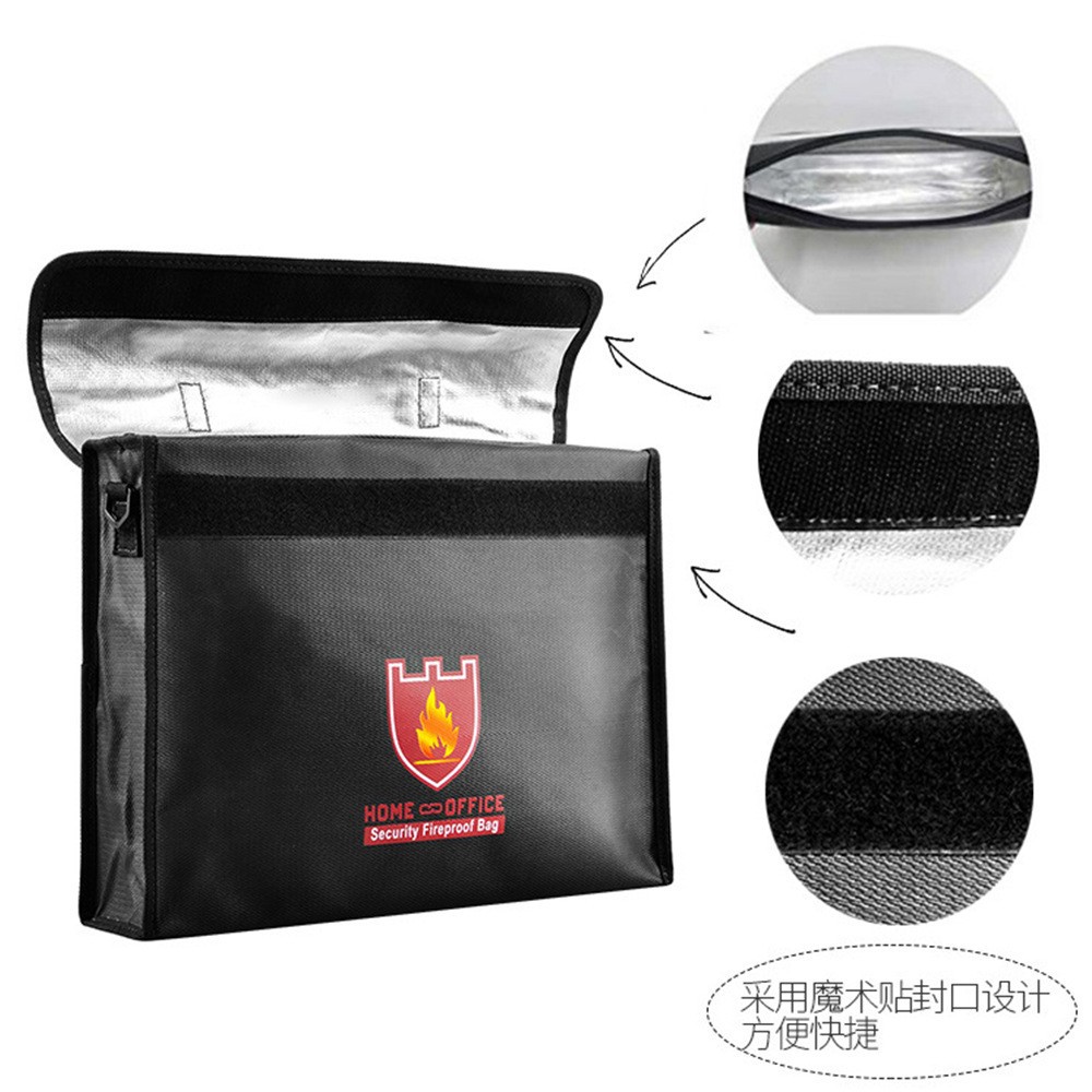 Lithium Battery Explosion Proof Bag Flame Retardant Storage Fireproof Safety Bag Large 380 290 75MM - Image 5