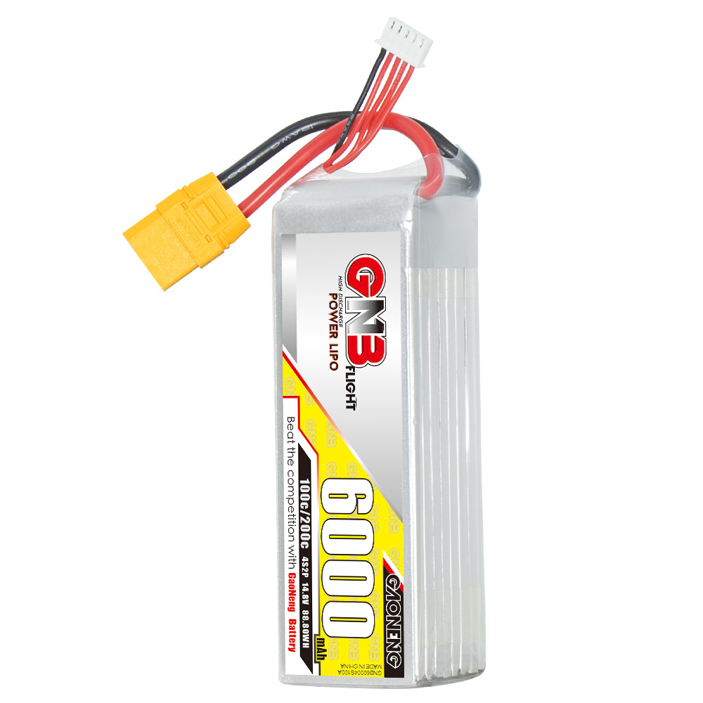 GNB Hochleistungs-LiPo-Akku mit 6000 mAh, 4S, 14,8 V und 100 C für RC-Autos, Schiffe und Flugmodelle - Image 5