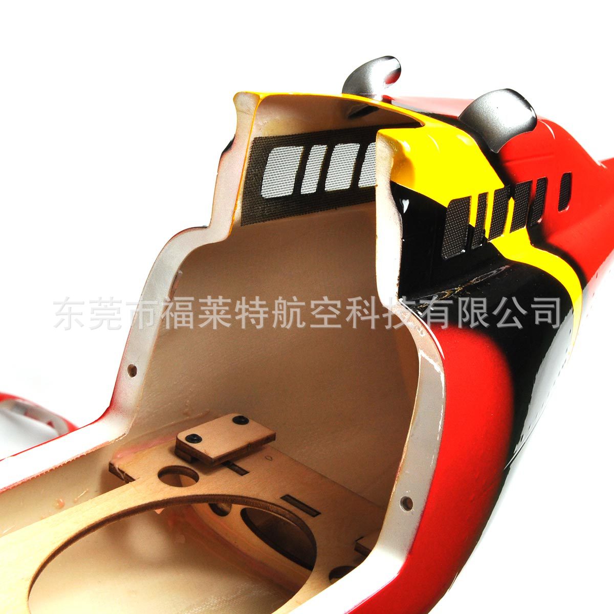 450 Size Glass Fiber Bell 206 Helicopter Body Scale Fuselage for RC Helicopter - Image 2