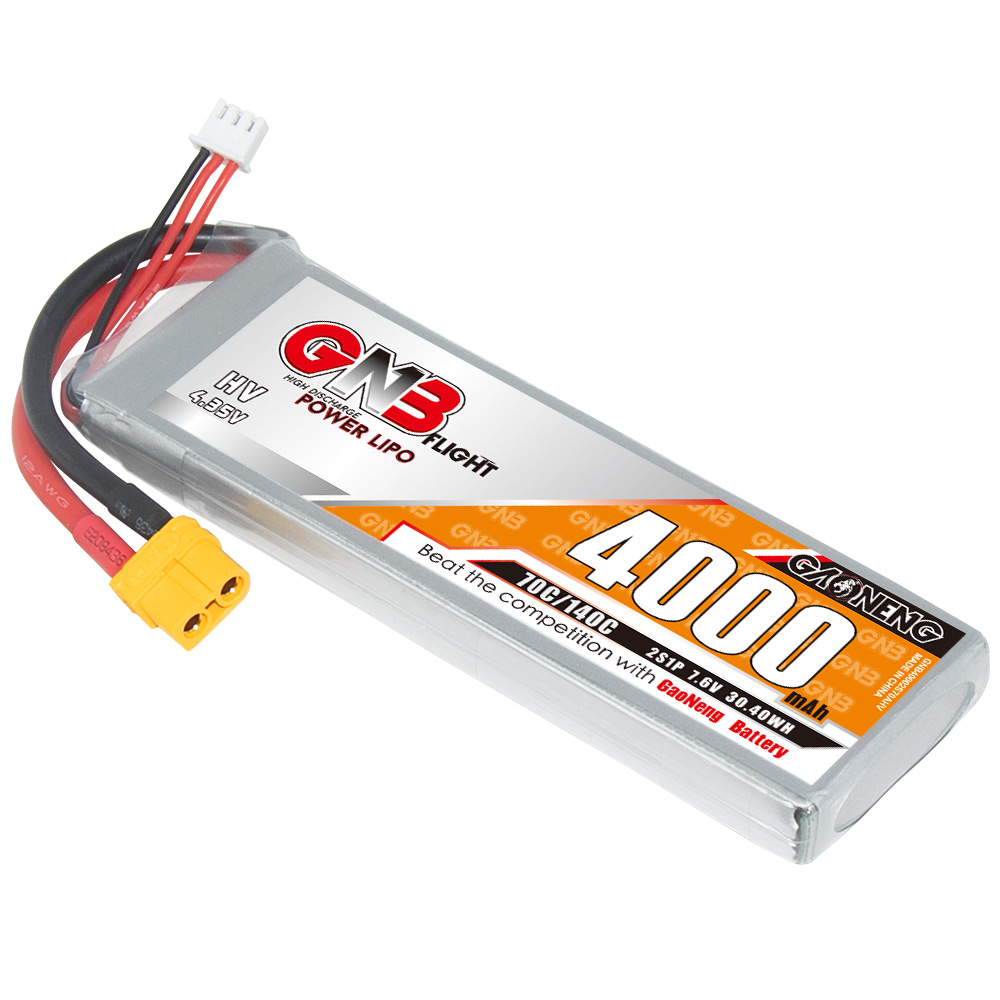 GNB Hochleistungs-Lipo-Akku mit 4000 mAh, 2S, 7,6 V und 70 C für RC-Autos und Modellschiffe - Image 3