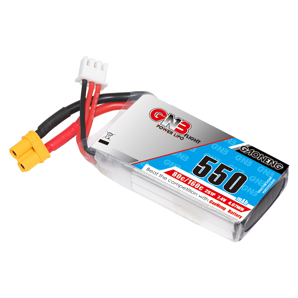 GNB 550mAh 2S 7,4V 80C LiPo-Akku für FPV-Renndrohnen und RC-Modelle GNB5502S80A - Image 3