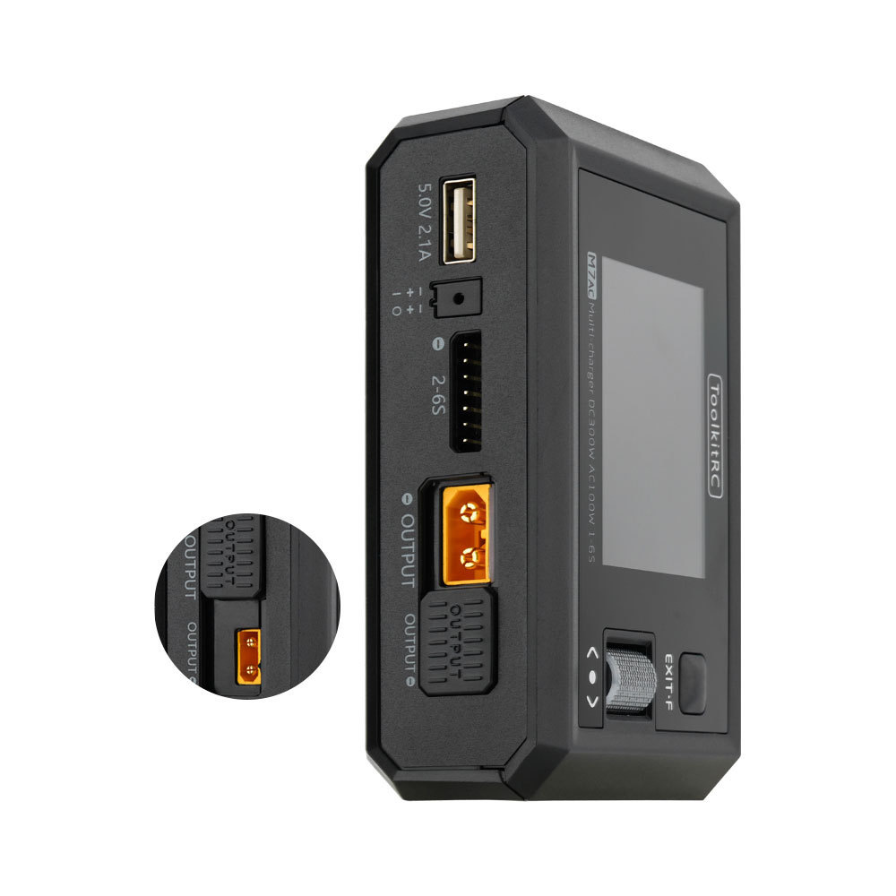 Lekdro M7Ac 100W 300W 2-6S LiPo Balance Charger AC DC Input Output - Image 2