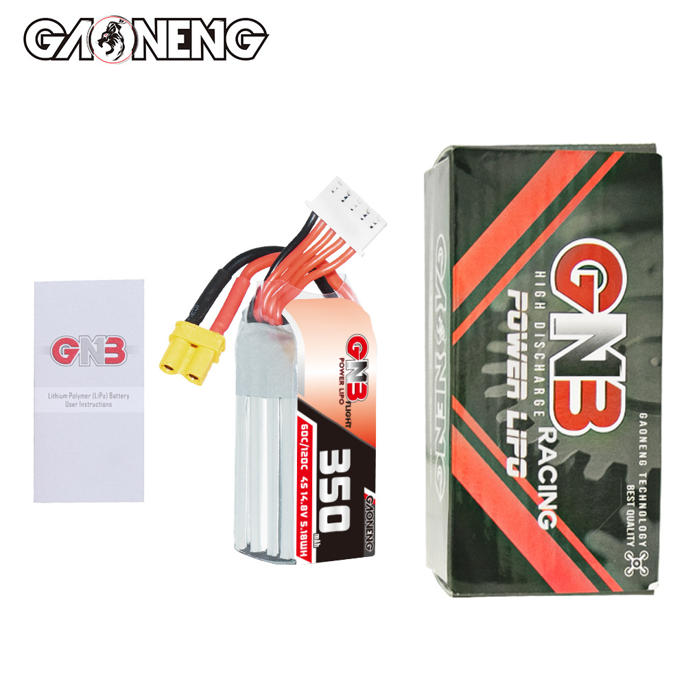 GNB High Energy 350 mAh 4S 14,8 V 60 C LiPo-Akku für FPV-Drohnen und Flugmodelle - Image 4