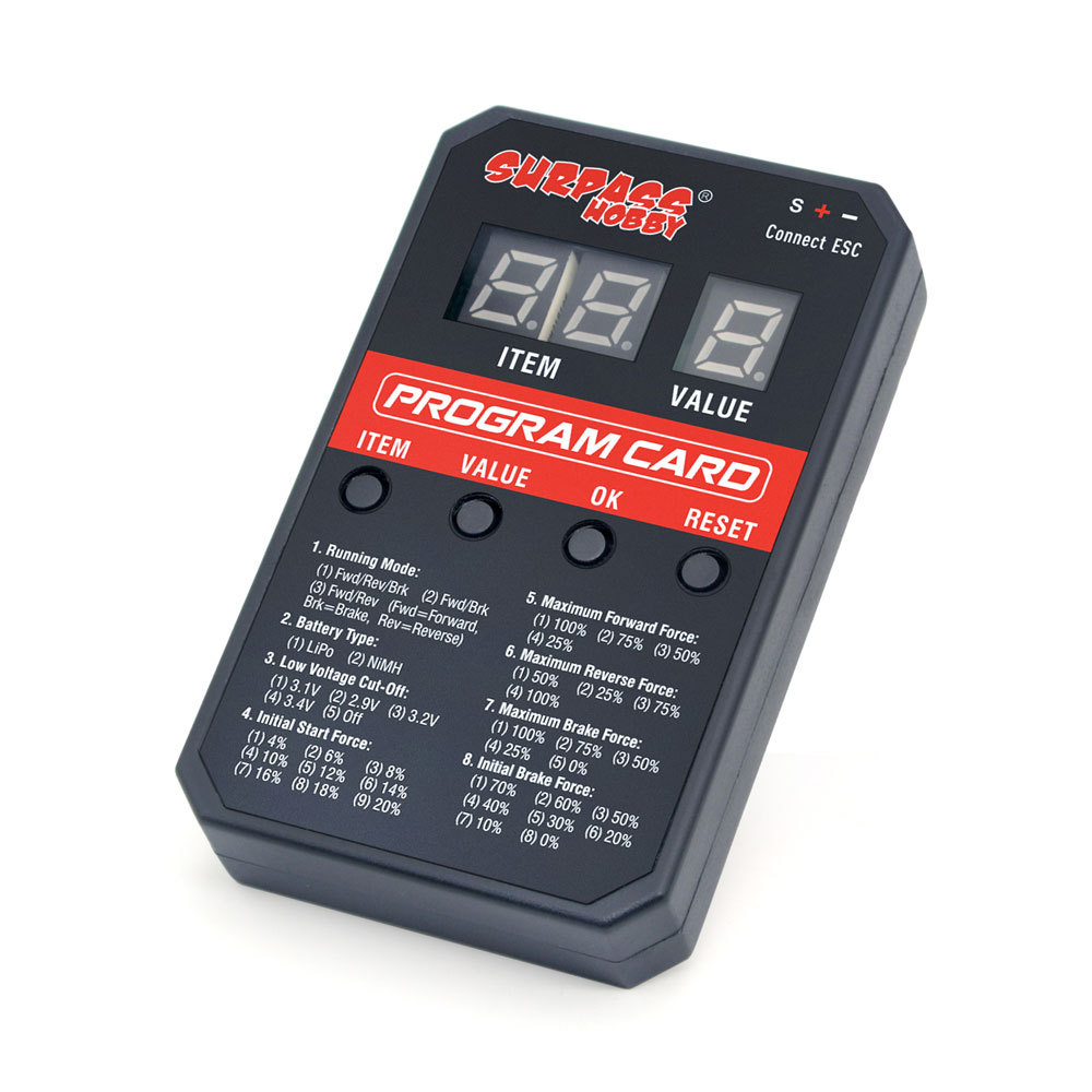 Surpass Wobby Digital Tube Multi Function Second Generation Digital Programming Card 80Av2 ESC - Image 4