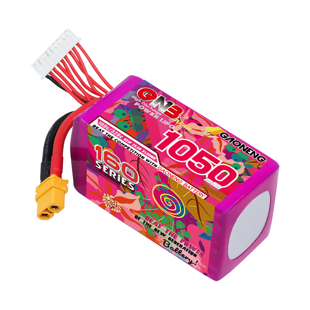 GNB High Energy 1050mAh 8S 29.6V 160°C LiPo-Akku für UAV und FPV – Modell GNB10508S160A - Image 5