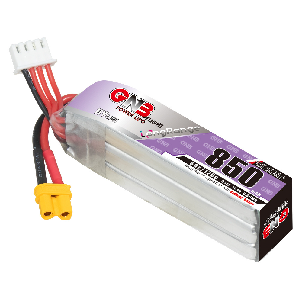 GNB 850mAh 3S 114V 60C HV LiPo Battery for FPV Drone GAONENG - Image 3