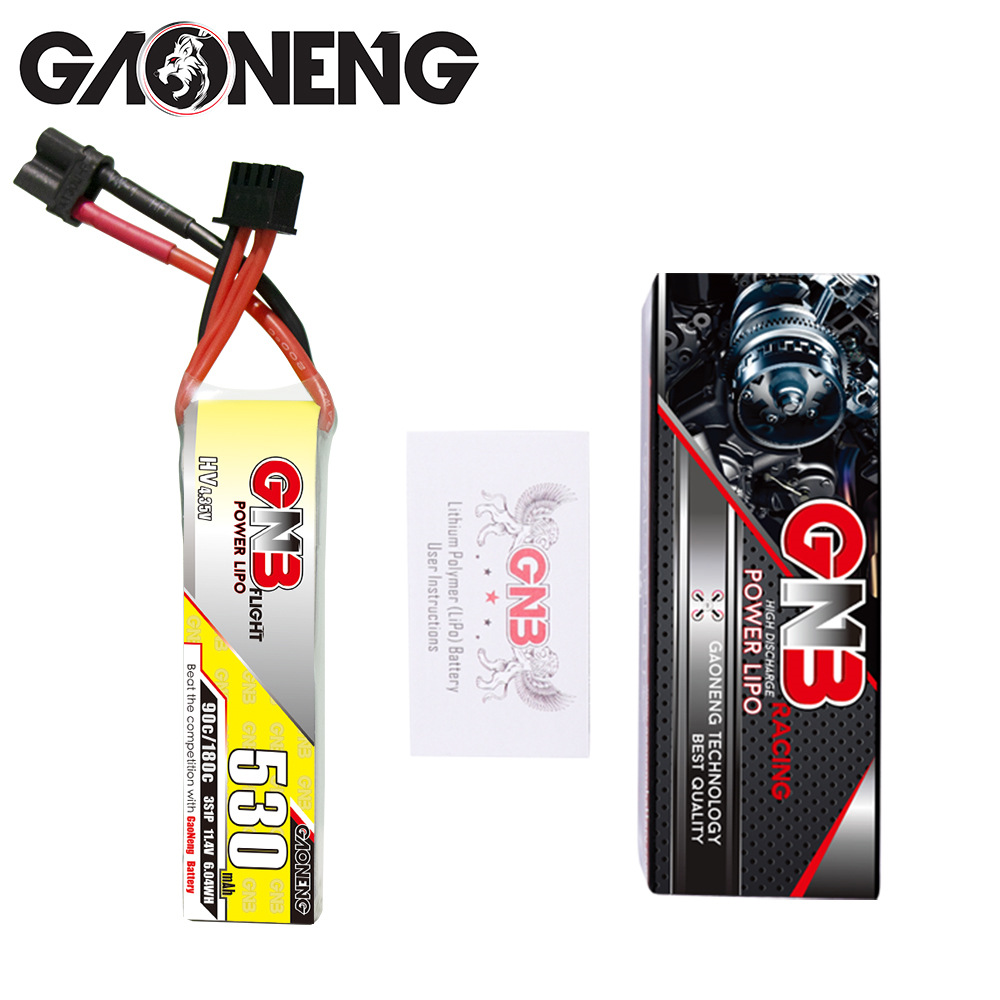 GNB 530mAh 3S 11.4V 90C HV LiPo Battery for FPV Drone GAONENG - Image 4