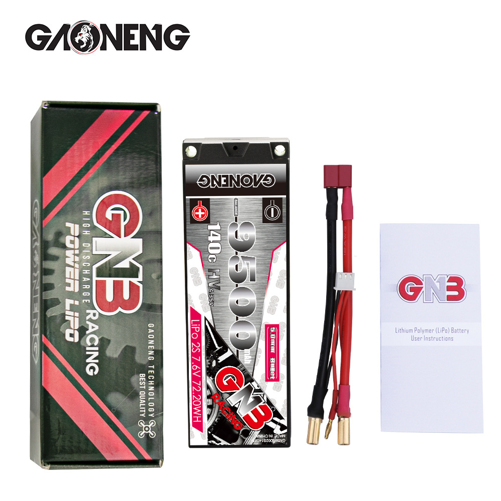GNB High Energy 9500mAh 2S 7.6V 140C HV Lipo Battery for 1/10 RC Drift Big Foot Car Model - Image 4