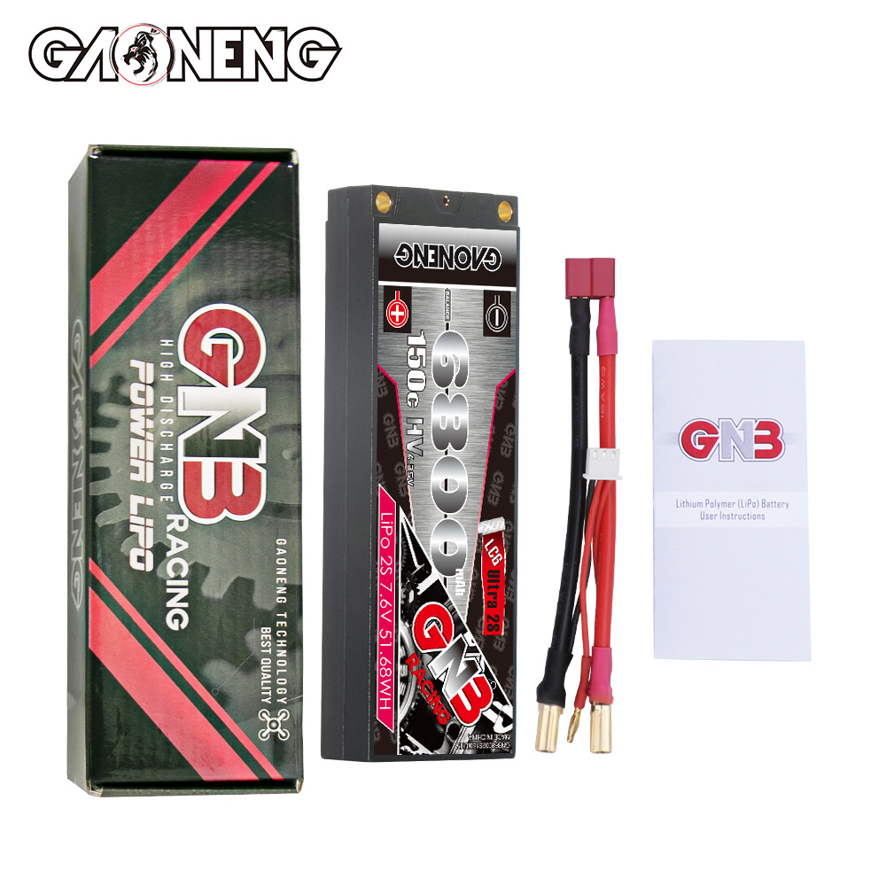 Аккумулятор GNB High Energy 6800 мАч, 2S, 7,6 В, 150°C, в жестком корпусе для RC-автомобилей масштаба 1:10 - Image 4