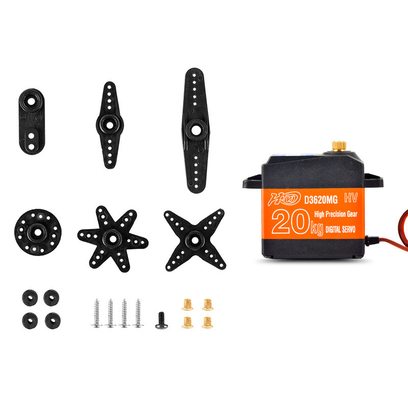 HDkj D3620 Servo mit Metallzahnrädern – wasserdicht, digital, 180-Grad-Bewegungswinkel, 20 kg hohes Drehmoment für RC-Autos - Image 3
