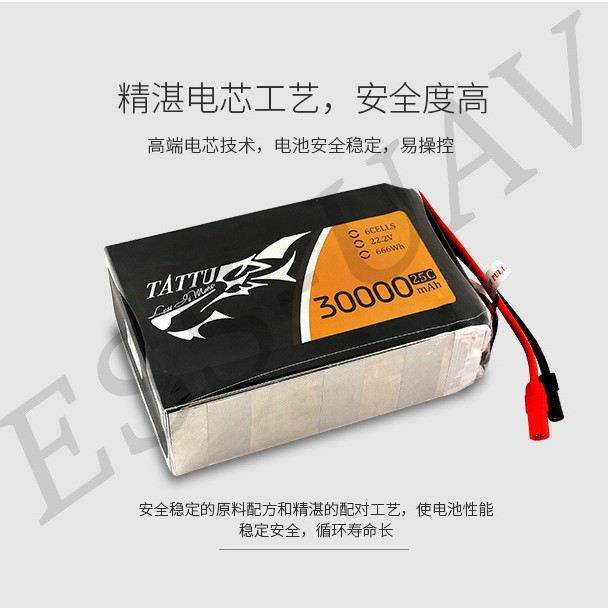 Grignard 16000mAh 22000mAh 6S 22,2V Hochspannungs-LiPo-Akku für Sicherheitsüberwachung und Kartierung von Pflanzungen per UAV - Image 3