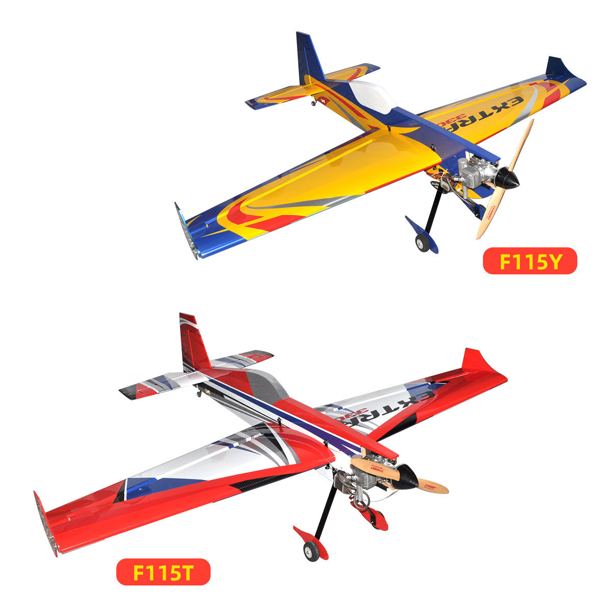 Follet Extra 330 65 Inch Lightwood Model Airplane for 20cc Engine Stunt Aircraft Yellow - Image 3
