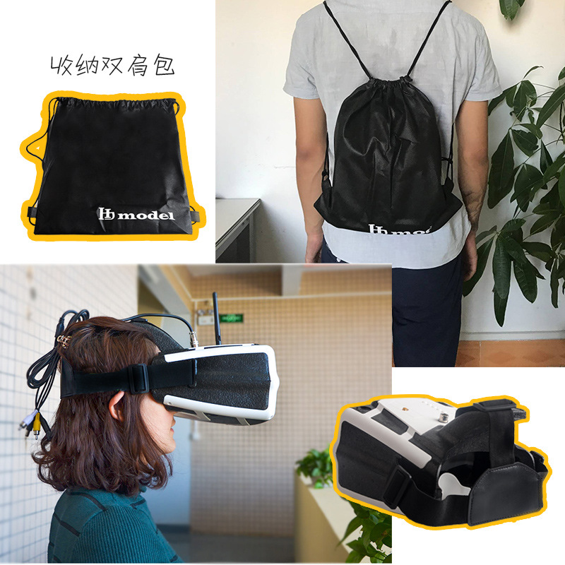 FPV Video Goggles Head Mounted HD 7 Inch Display 5 8G 40 Frequency Receiver - Image 4