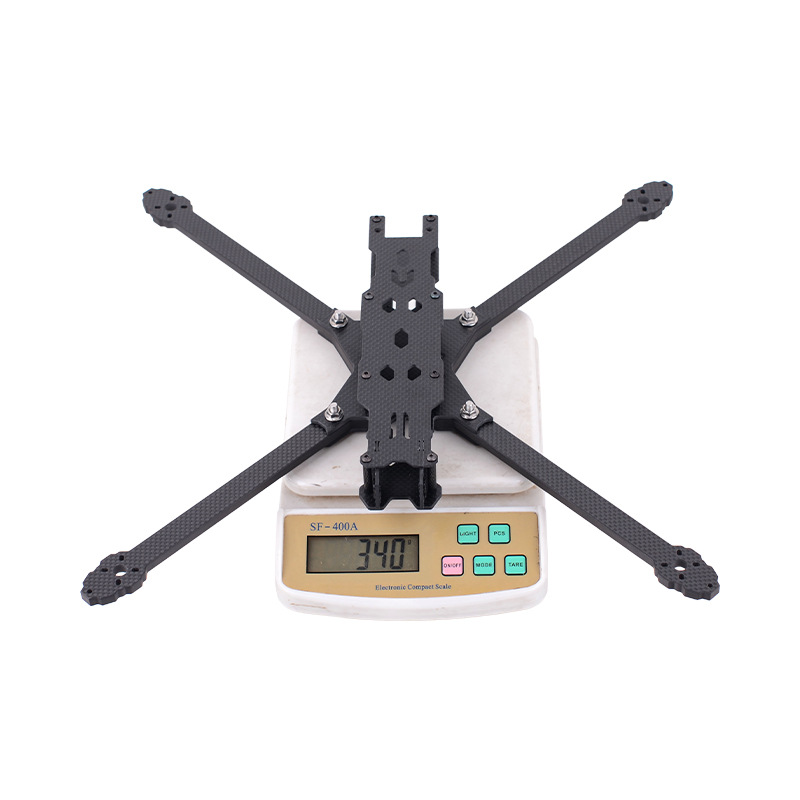 GWRC X10 10inch Carbon Fiber Drone Frame Kit with Side Panels - Image 4