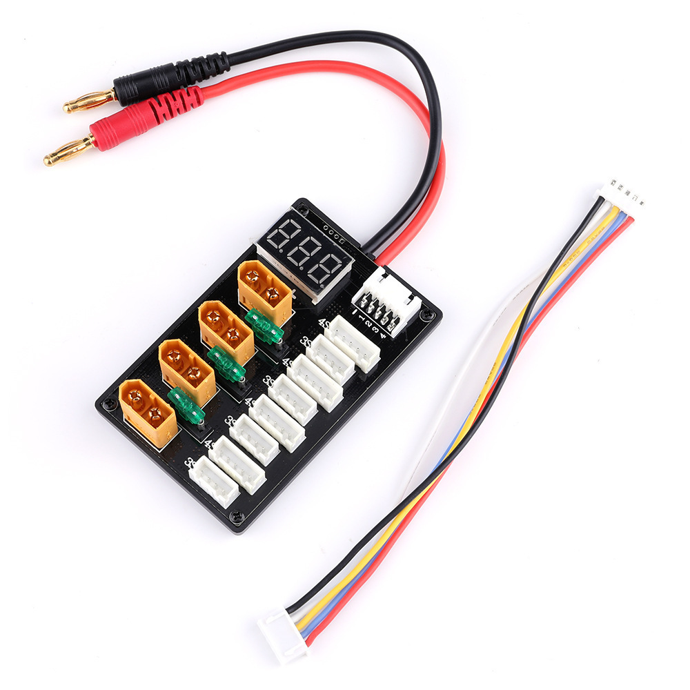 3S 4S Lipo Battery Balance Charging XT60 Parallel Board Banana Head Adapter for B6 D6 Charger Expansion Plate - Image 3