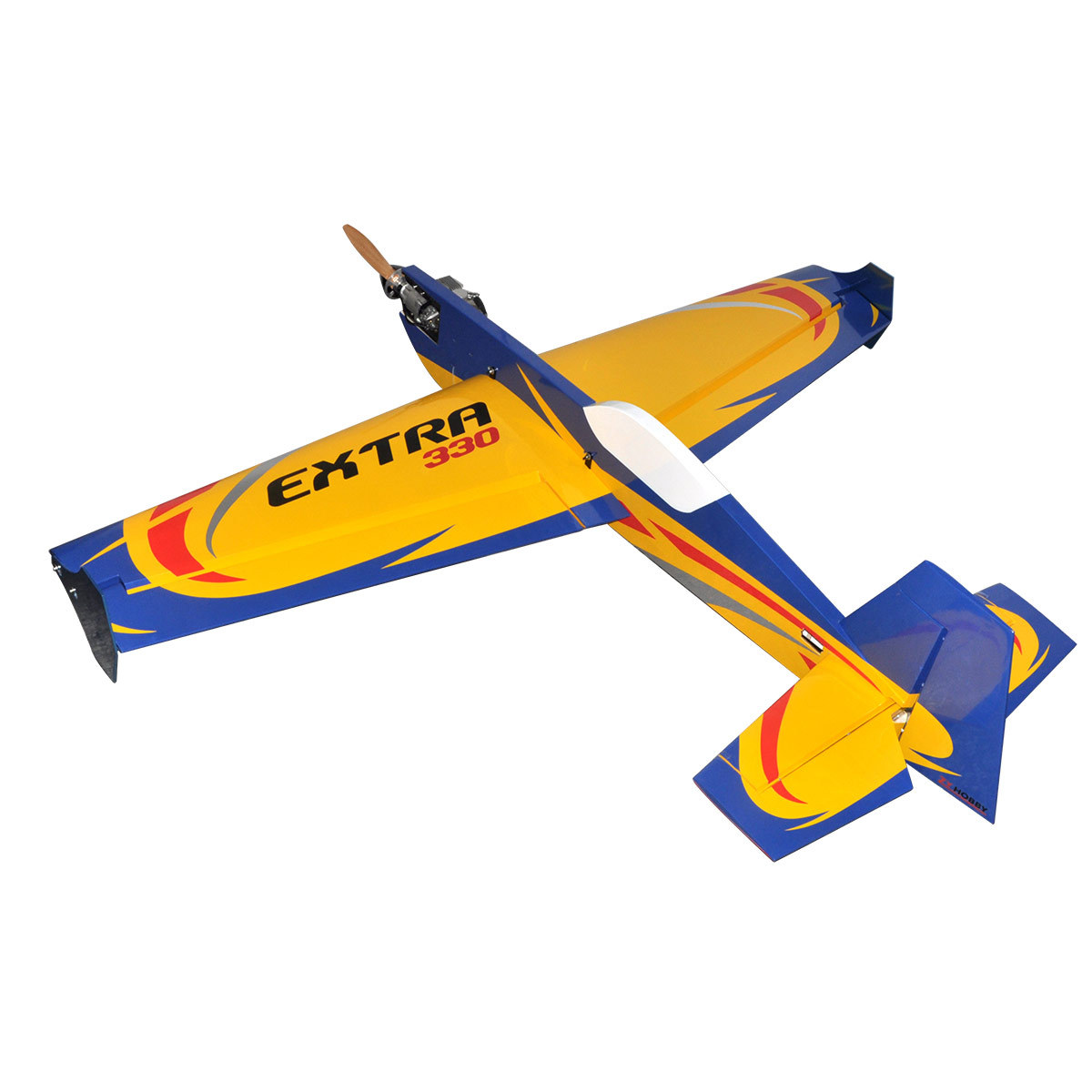 Follet Extra 330 65 Inch Lightwood Model Airplane for 20cc Engine Stunt Aircraft Yellow - Image 4