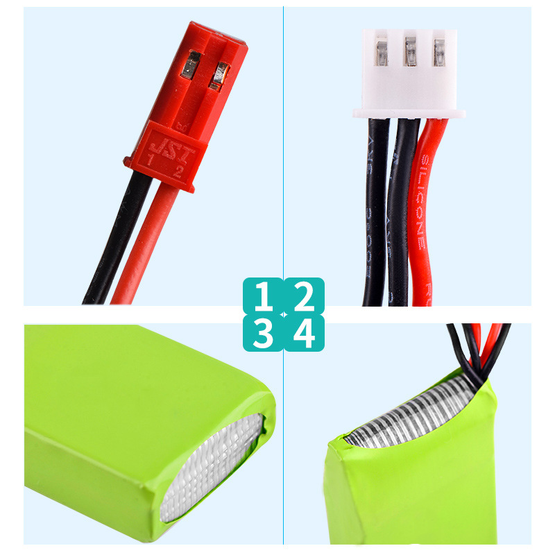 DUMBORC Dumbo Remote Control Lithium Battery 2S 7.4V 1000mAh JST Plug for MC6C Sanwa FS GT5 - Image 4