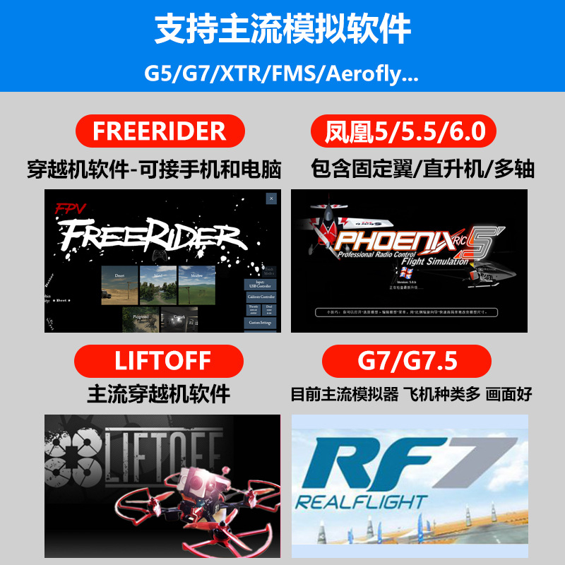 Phoenix Simulator SM600 FPV Drone Remote Controller Training Model Aircraft Fixed Wing Helicopter - Image 3