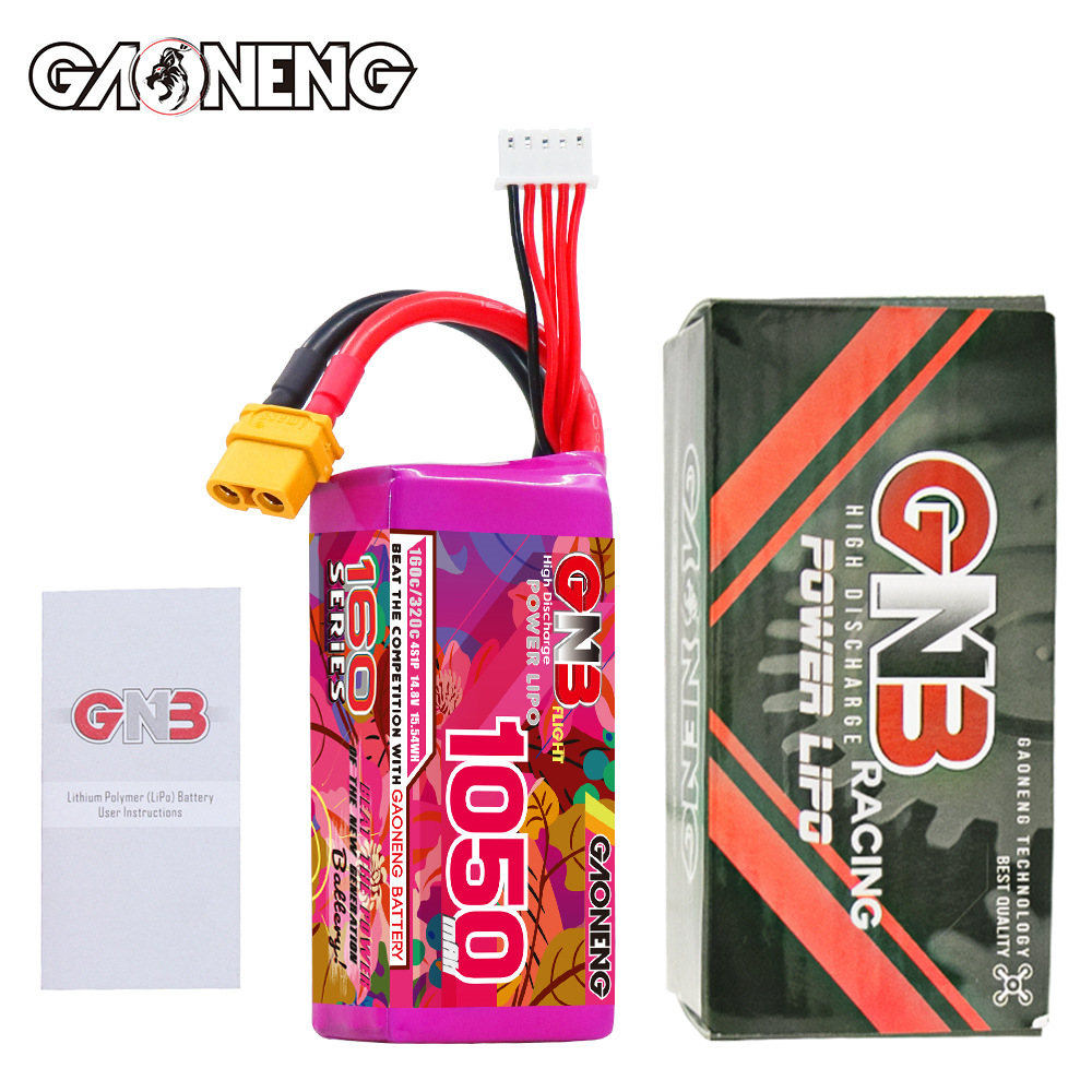 Аккумулятор GNB High Energy на 1050 мАч, 4S, 14,8 В, 160°C для квадрокоптеров формата 2–2,5 дюйма GNB10504S160AHV - Image 4