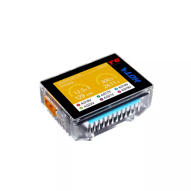HOTA T6 Smart Balance Charger FPV Drone Lithium Battery DC PD Dual Input 300W - Image 2