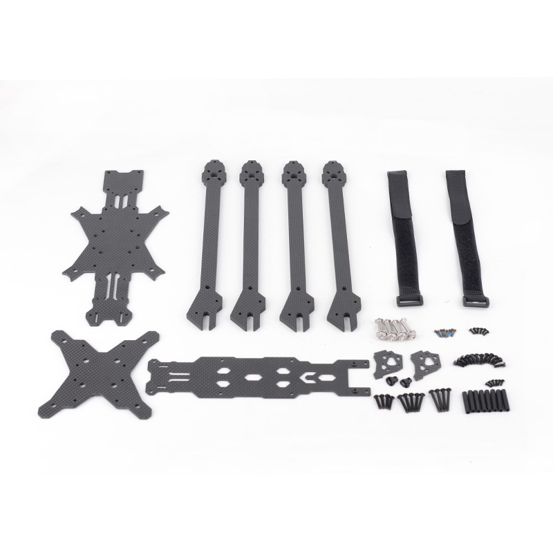 GWRC X10 10inch Carbon Fiber Drone Frame Kit with Side Panels - Image 5