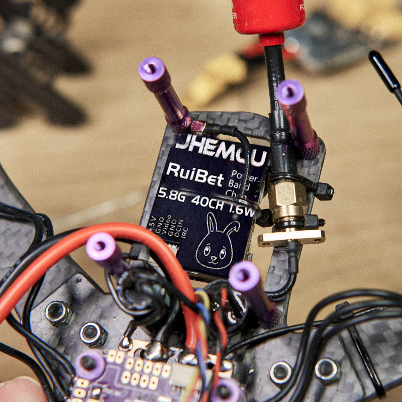 Jhemcu 3016W Image Transmission Ruibet Tran 2-6S 1.6W for Racing Drone FPV Built-In Microphone - Image 3