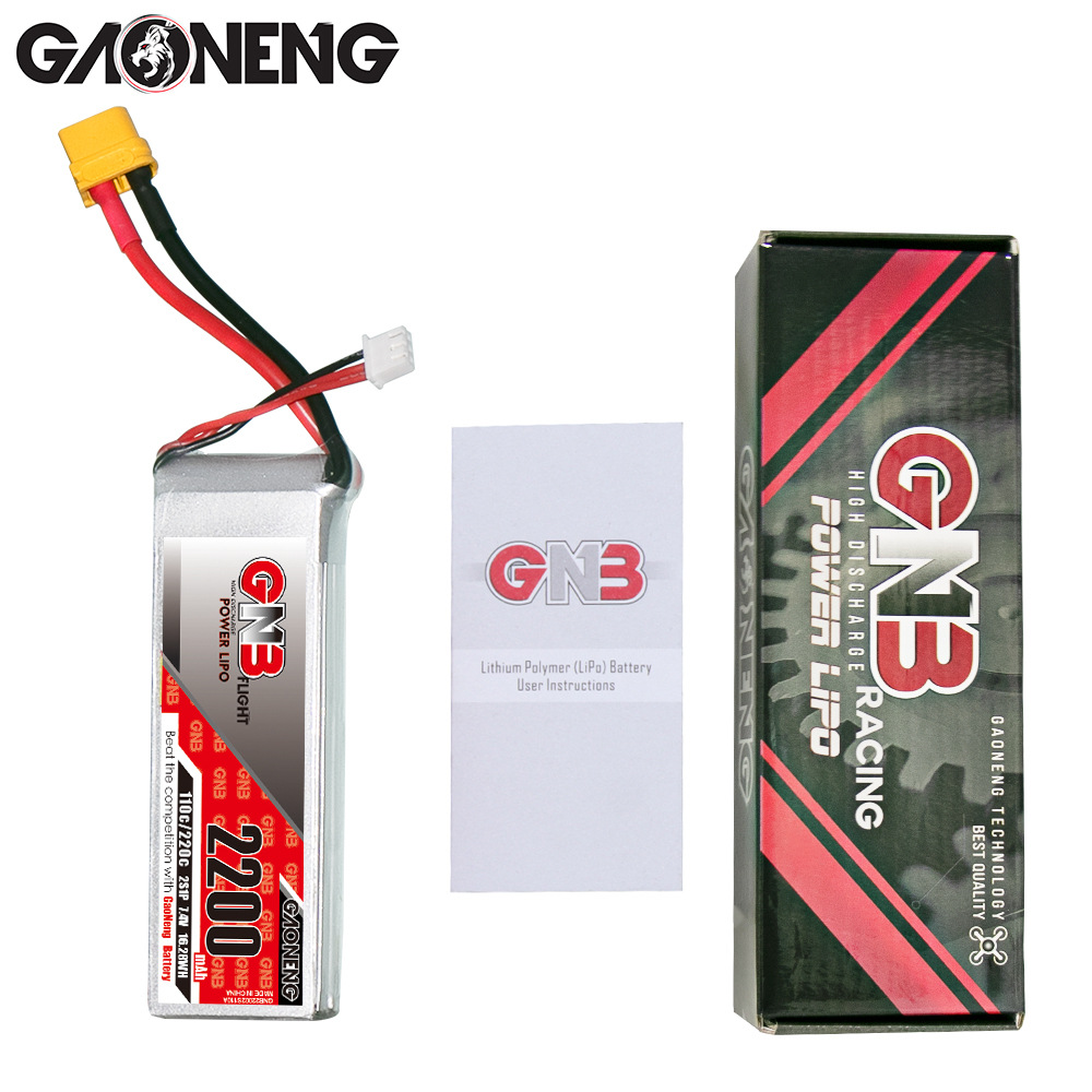 GNB High Energy 2200mAh 2S 7,4V 110C LiPo-Akku für FPV-Flugzeuge von GAONENG - Image 4