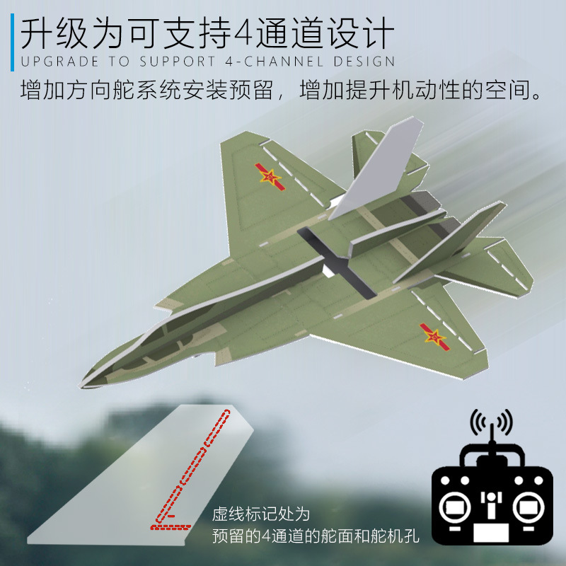 Magic Board Fixed Wing Model Airplane Kt Board Crash Resistant Foam Su27 Su-27 Board Kit Flying Set - Image 2