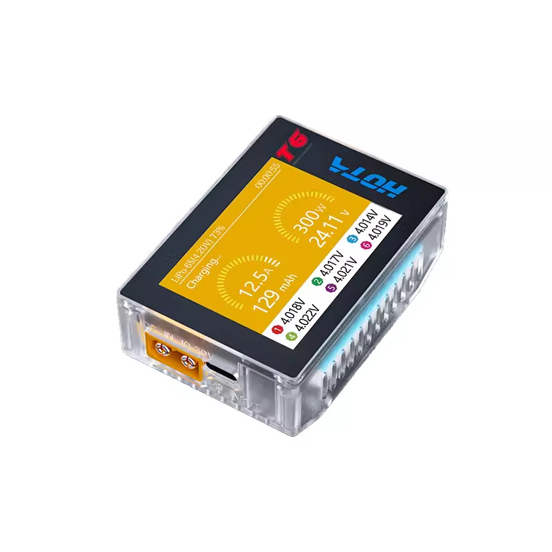 HOTA T6 Smart Balance Charger FPV Drone Lithium Battery DC PD Dual Input 300W - Image 3