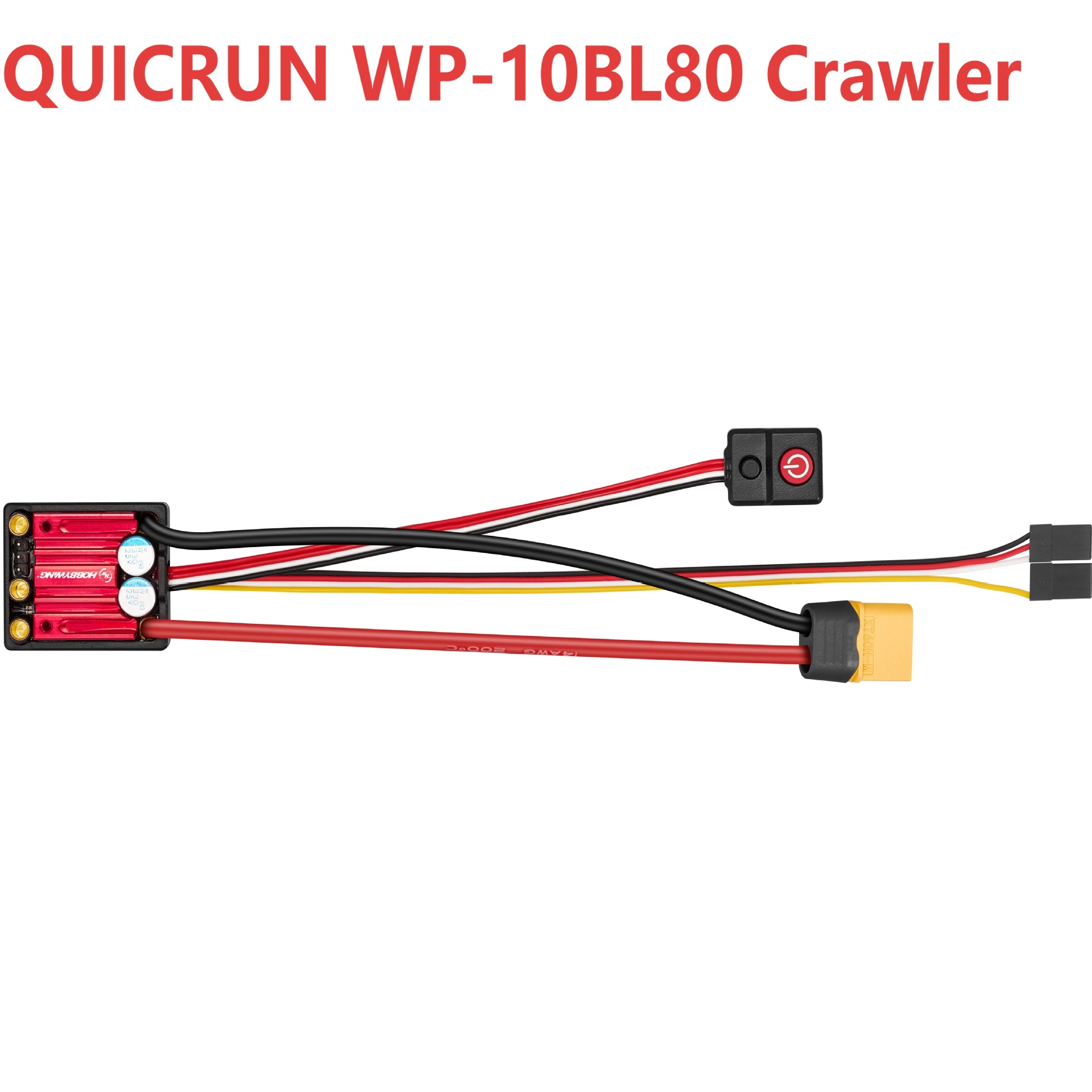 Hobbywing Cool Run 1/10 Climbing Car ESC Quicrun WP-10BL80 Crawler Electronic Speed Controller - Image 5