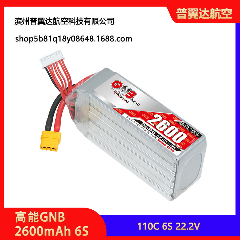 Hochleistungs-GNB 2600mAh 6S 22,2V 110°C FPV-LiPo-Akku mit XT90-Stecker - Image 3
