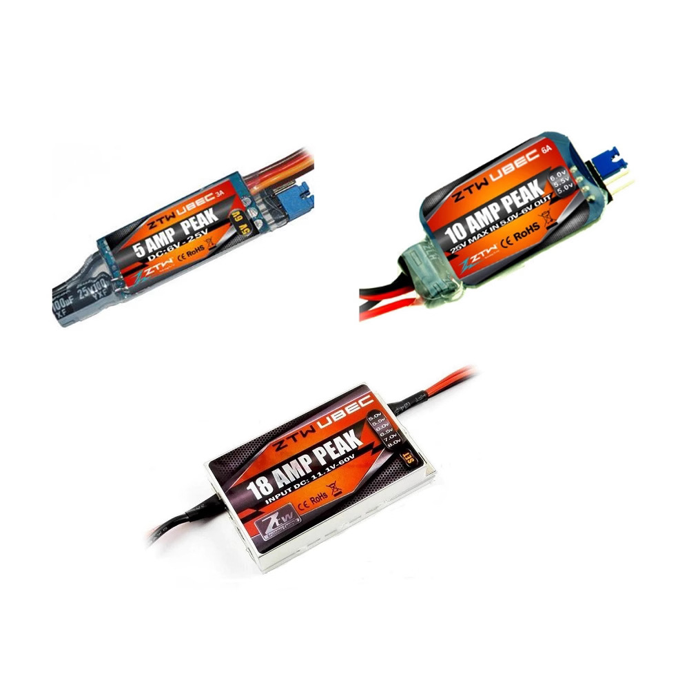 ZTW UBEC 3A 6A 12A External Step Down Module for RC Aircraft Receiver Power Supply Voltage Stabilization - Image 4