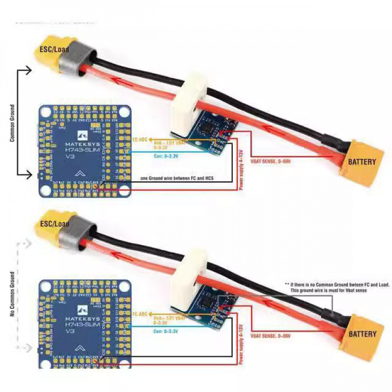 MATEK HCS 150A Hall Galvanometer Current Sensor for FPV RC Systems - Image 4