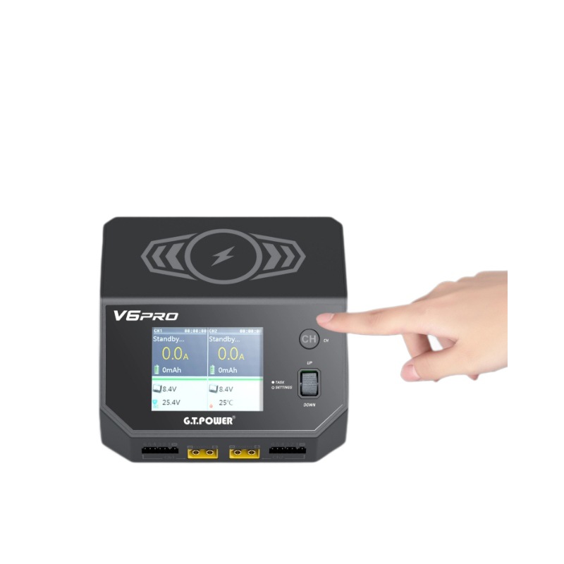 GTPower V6Pro Dual Channel 6S 222V Lithium Battery Balance Charger Anti-Overcharge - Image 5