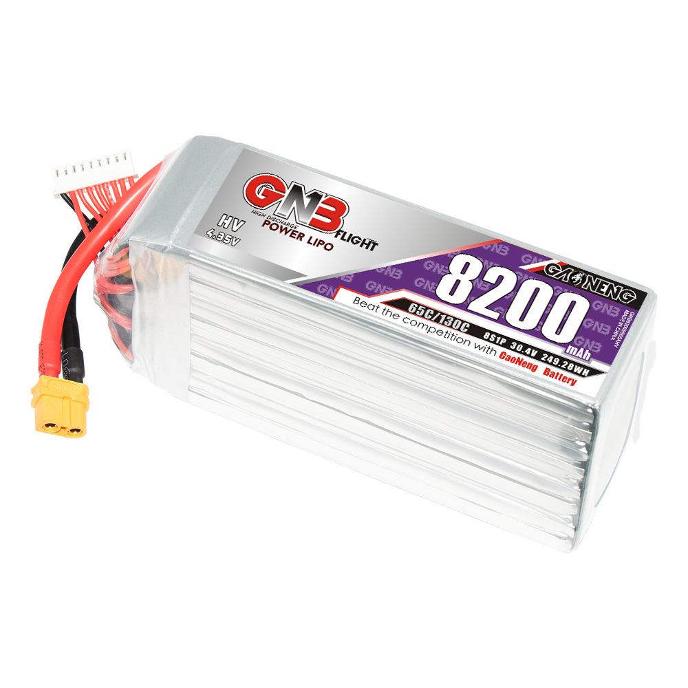GNB High Energy 8200mAh 8S 304V 65C LiHV Battery for RC Drone Helicopter - Image 5