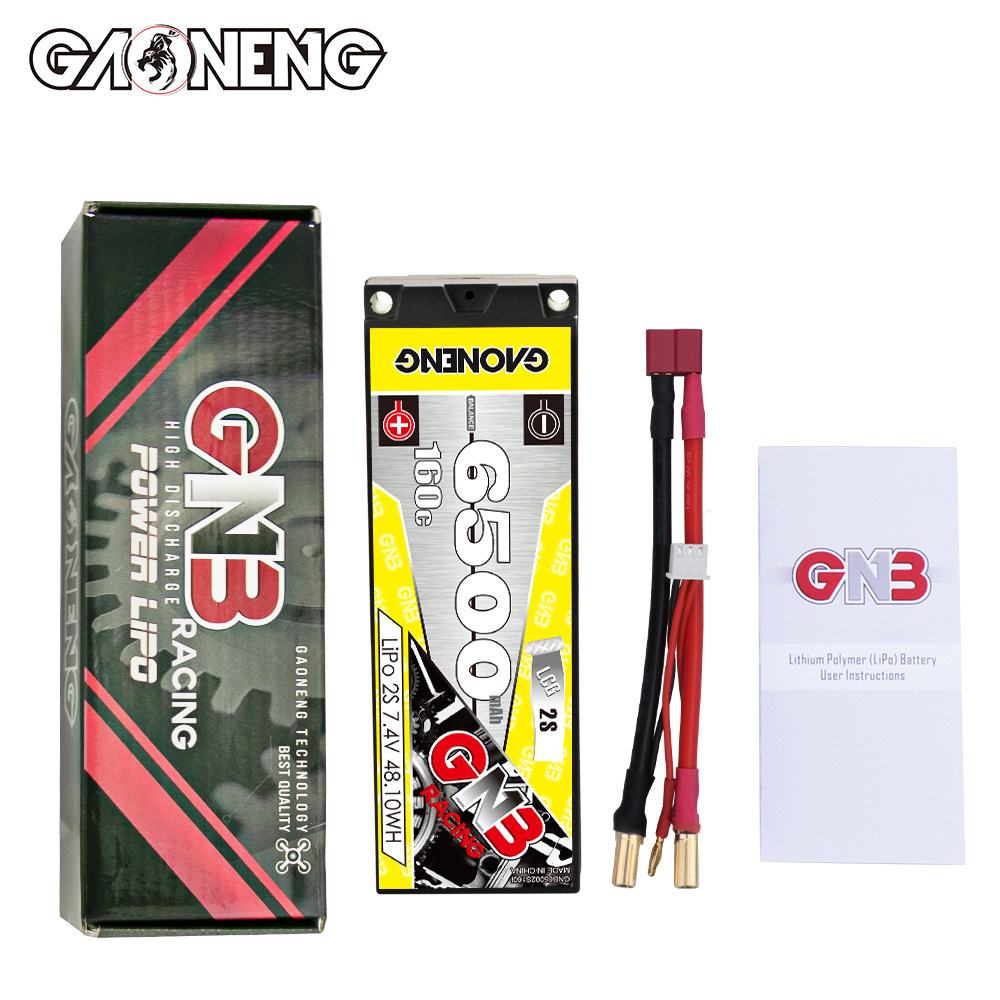 GNB HighEnergy 6500Mah 2S 7.4V 160C LCG Lithium Battery for 1/10 RC Car - Image 4
