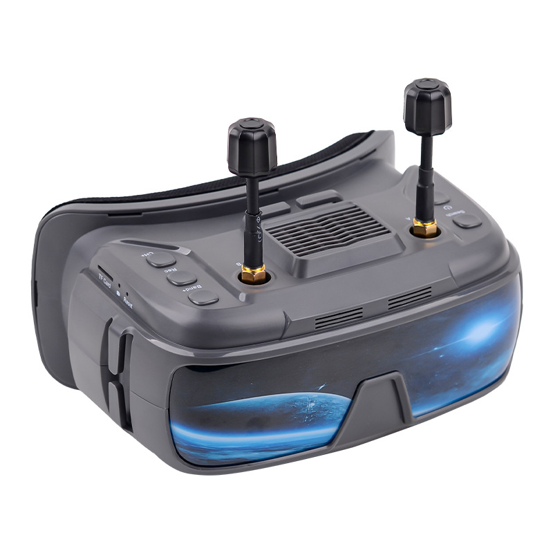VR200 FPV Video Goggles 5.8G Dual Receiver Head Mounted for Drone Racing Adjustable Nearsightedness - Image 2
