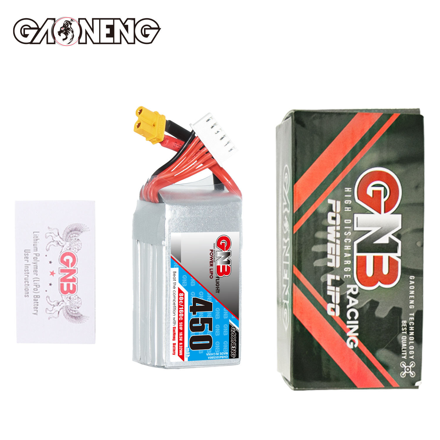 GNB 450mAh 5S 18,5V 80C LiPo-Akku für FPV-Renn-Drohnen und Goaneng-Flugmodelle - Image 4