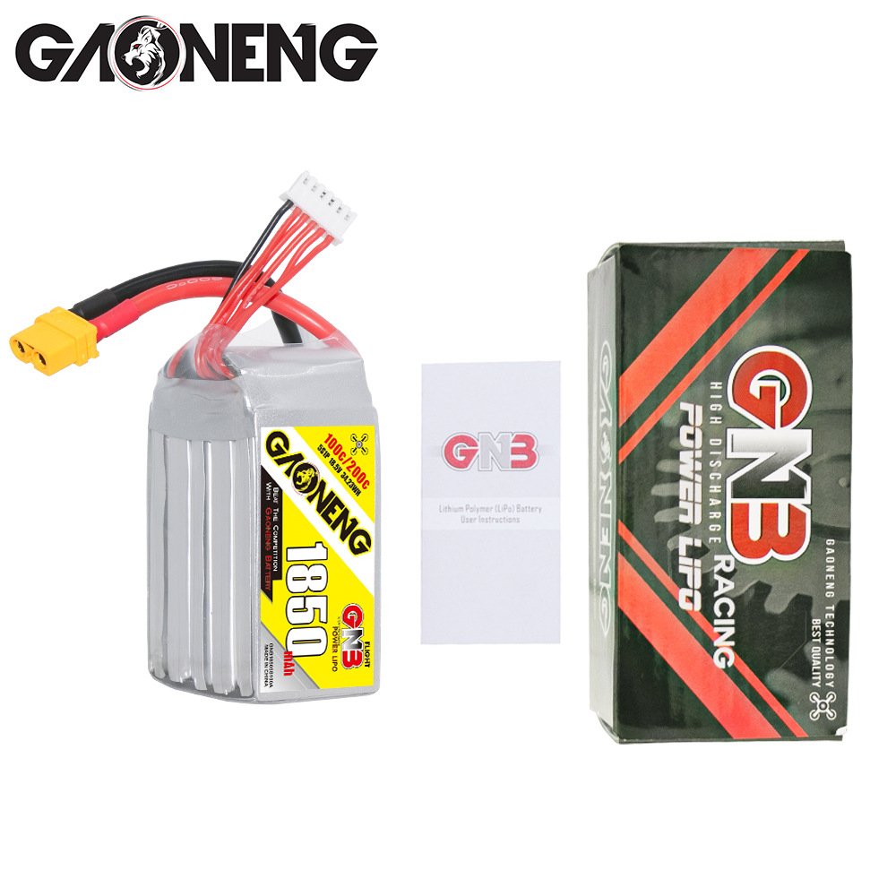 GNB High Energy 1850mAh 5S 18.5V 100C LiPo-Akku für FPV-Drohnen und Quadrocopter - Image 4