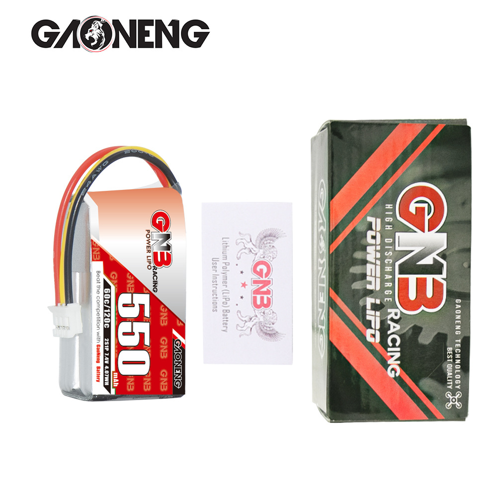 GNB 550mAh 2S 7,4V 60C Hochleistungs-LiPo-Akku für 1:28 RC-Mosquito-Autos - Image 4