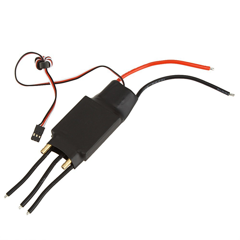 Wassergekühlter Brushless-Regler für Marine-Anwendungen – 60A, 80A, 100A, 125A, 200A, mit UBEC-Ausgang und einrichtiger Wasserführung - Image 2