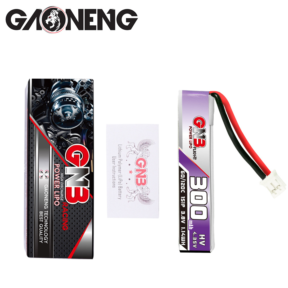 GNB 300mAh 1S 3.8V 60C HV LiPo Battery for Small Brushless FPV Drones GNB3001S60WHV - Image 4