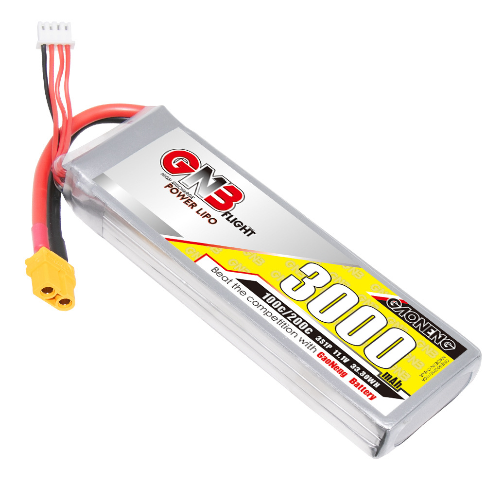 Акумулятор LiPo GNB 3000 мА·год, 3S, 11,1 В, 100C для моделей RC, літаків та дронів FPV GAONENG - Image 3