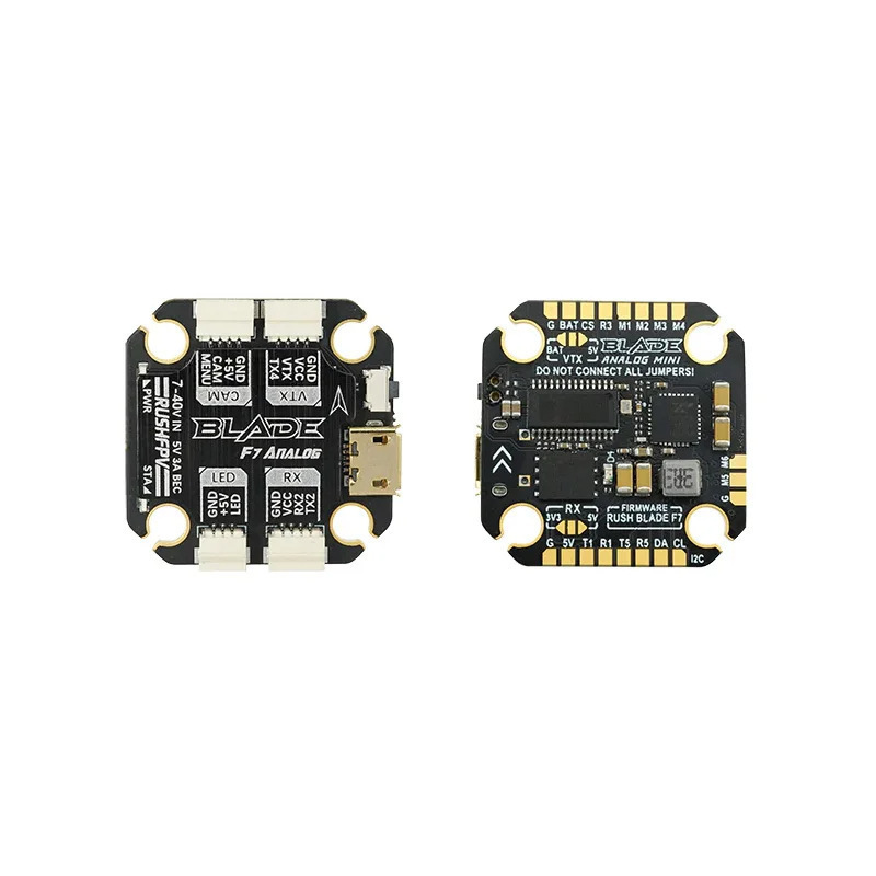 RushFPV Blade F722 Mini Flugcontroller mit 60A ESC-Stack – analoge und HD-FPV-Version - Image 5