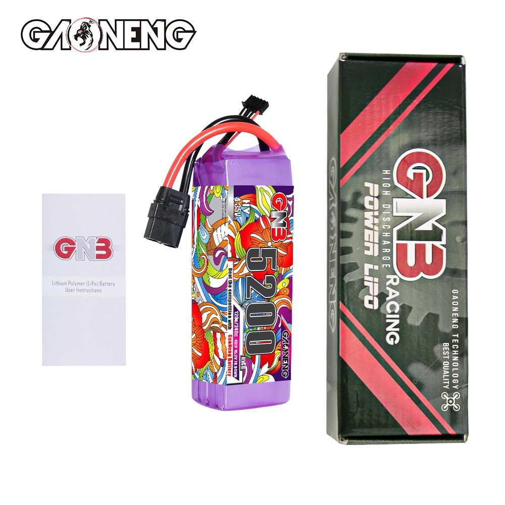 Аккумулятор LiPo GNB High Energy емкостью 5200 мАч, 4S, 15,2 В, 120°C для моделей RC и квадрокоптеров FPV - Image 4