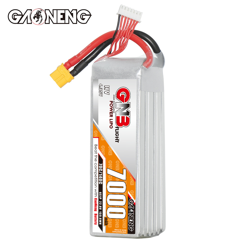 GNB Hochleistungs-Akku mit 7000 mAh, 6S, 22,8 V und 70 C für RC-Autos, Modellschiffe und Hubschrauber - Image 3