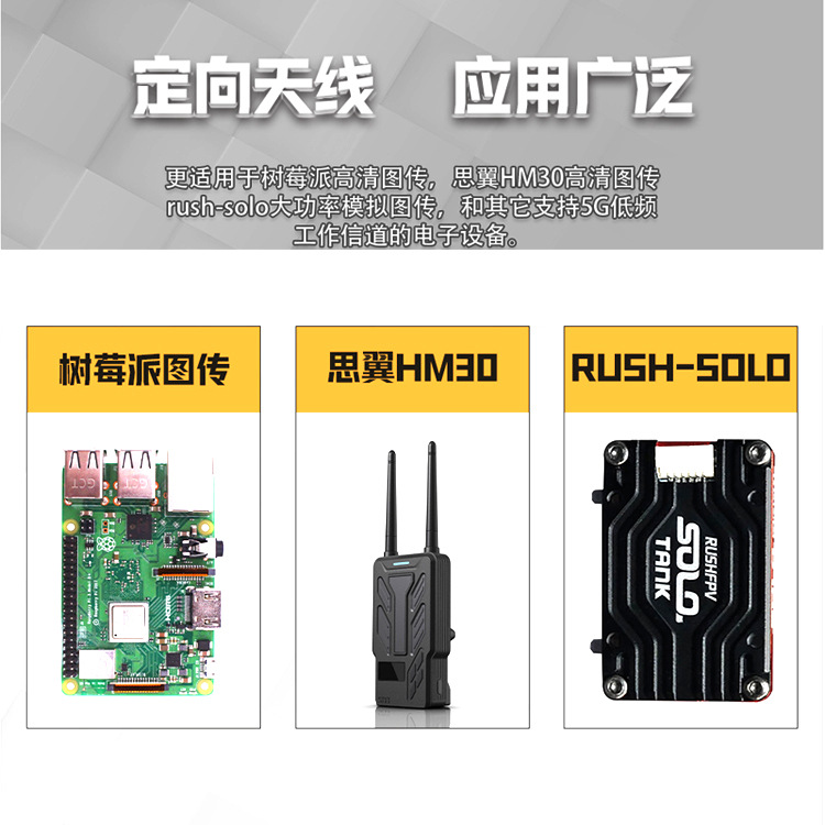 Maple Leaf 5.8G 21dBi Patch-Antenne – SIYI HM30 FPV-Brille-Empfängermodul für HD-Videoübertragung - Image 3