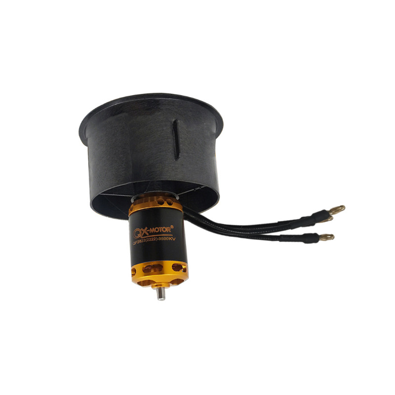 Qun Xi 64MM Ducted Fan 12 Leaf Turbofan Brushless Motor 4S 6S for RC Aircraft Model - Image 5